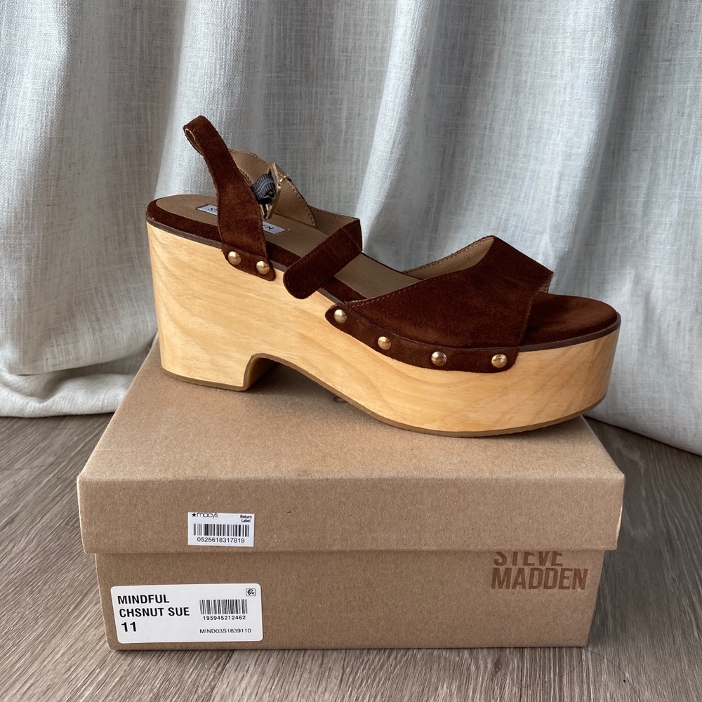 New Steve Madden Wedge Sandal Size 11